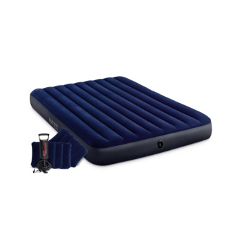 Intex Queen Klasik vazdušni krevet sa ručnom pumpom i jastucima 152x203x25cm 64765-1